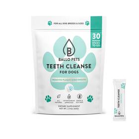 Ballo Pets 198168618646 Teeth Cleanse For Dogs - Dental Powder Cleaning Made Easy Targets T