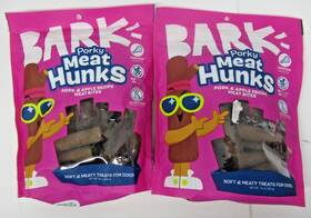 02824 Bark Porky Meat Hunks 2 Bags 10oz Each
