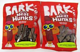 30023 Bark Beefy Meat Hunks 2 Bags 10oz Each