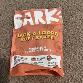 Bark 840134680156 Box - Jack-o-loops Soft Bakes Cinnamon Pumpkin Recipe Dog 4 Oz New