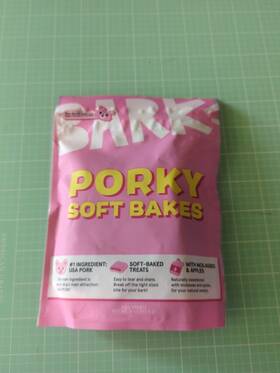Bark 840134680170 Box - Porky Soft Bakes Pork Molasses And Apples Dog Treats 4 Oz