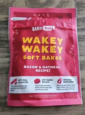 Bark Box 840134614595 Ests Wakey Soft Bakes Bacon And Oatmeal Dog Treats 4oz