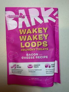 Bark Box 840134680224 Eats Wakey Loops Dog Treats New