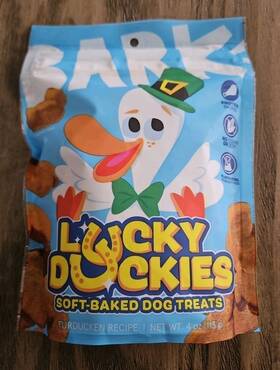Bark Box 840134694771 Lucky Duckies Soft Baked Dog Treats Turducken Recipe 4 Oz Exp 7/2026