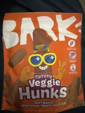 Bark Box 840134694849 Barkbox Yammy Veggie Hunks Vegetarian Soft Baked Dog Treats No Allergy