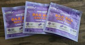 Bark Eats 840134614519 Baa Jerky Bars Lamb Recipe 3 Oz Set Of Exp 7/25