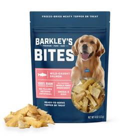 Barkleys Premium . Pure Raw 860010052075 Barkley S Bag Salmon Bites Freeze Dried Dog Treats And 4 Ounce Pack Of 1