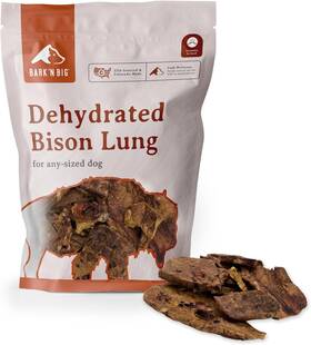 Barkn Big 445028189109 Barkftn Bison Dog Treats - Single Ingredient Lung Made And Sourced