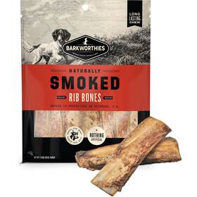 170607 Barkworthies Usa Hickory Smoked Rib Bones 10 Count Pack Of 1 Allnatural Smoky Ar