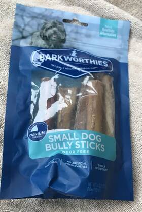 2020756 Barkworthies Odor Free Bully Sticks For Small Dogs High Protein Exp 11/2026