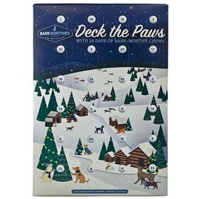 Barkworthies 840139129865 2024 Dog Advent Calendar - Deck The Paws All-natural Chicken And Beef Varie