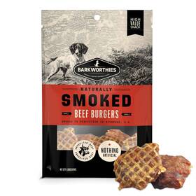 Barkworthies 840139131004 Usa Hickory Smoked Beef Burgers For Dogs 6-pack - Amazing Aroma Great Taste