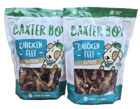 Bcf20 Baxter Boy 2 Bags - Chicken Feet For Dogs 100% Natural No Additives Ttl 40pc