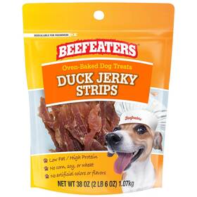 348764 Beefeaters Duck Jerky Strips - 38 Ounce