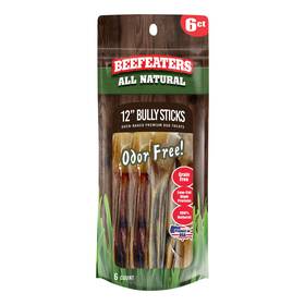 348784 Beefeaters 12 Inch Bully Stick 6ct