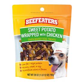 348788 Beefeaters Sweet Potato Wrapped With Chicken Jerky 28 Oz