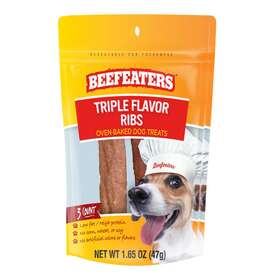 348838 Beefeaters Triple Flavor Ribs 1.65oz Case Of 12