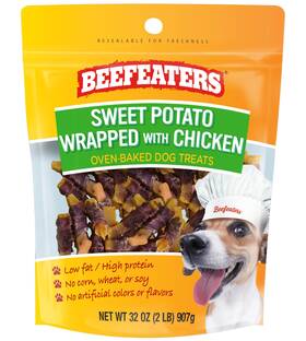 348992 Beefeaters Sweet Potato Wrapped With Chicken 8/32oz Bft Pab1