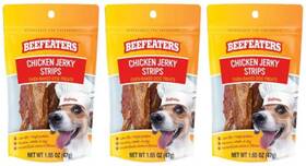 Beefeaters 812639021437 3 Chicken Jerky Strips Dog Treat 1.65oz