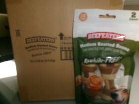 Beefeaters 812639025138 Rawhide Free Dog Treats - Peanut Butter Flavor 12 Packs Of 2