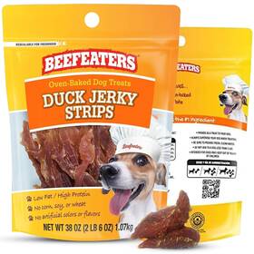 Beefeaters B07xlszlkw Duck Jerky Strips For Dogs 38oz Oven-baked High Protein Dog Treats