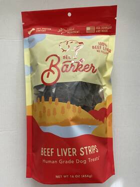 1628781 Beg & Barker Beef Liver Strips Jerky Treat For Dogs 16 Oz
