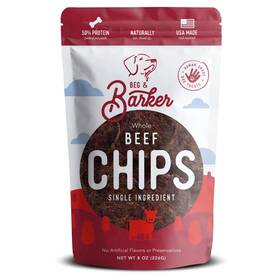 Beg & Barker 850015093388 Beef Chips For Dogs 8 Ounce Pack Of 1 - Single Ingredient Dog Treats Made