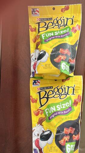 Beggin Strips 038100533036 2 - Purina Begginft Original With Bacon Fun Size Dog Treat 6 Oz. Ea