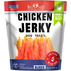Beloved Pets 669909998773 Dog Treats Chicken Jerky 1.5 Lb - Human Grade Pet Snacks And High Protein Meat