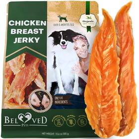Beloved Pets 850034323718 Chicken Jerky Dog Treats 11 Oz - All Natural And Healthy Snacks For Large S