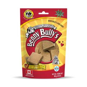 Benny Bullys 776310042176 Freeze-dried Beef Liver Dog And Cat Treats With Real Banana Added