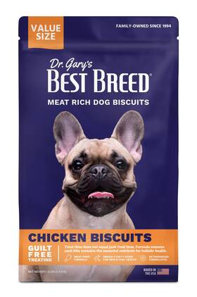 Best Breed 850053562235 Dr. Garys Chicken Biscuits Made In Usa Treats - 4 Lbs