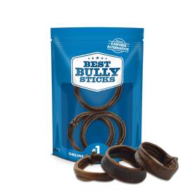 1829360 Best Bully Sticks Puppy Teething Rings - Single Ingredient Natural Collagen Chews For Tee
