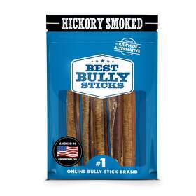 1831110 Best Bully Sticks Hickory Smoked 6 Inch 5 Count Pack Of 1 Natural Smoky Grain
