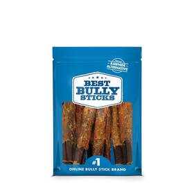 Best Bully Sticks 840139123344 Chicken Wrapped Beef Collagen - 6 Inch 10 Count Pack Of 1 All-natu