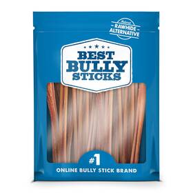 Best Bully Sticks 840139124891 12 Inch Thin For Dogs - 24 Count Pack Of 1 Natural Grain And