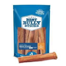 Best Bully Sticks 840139129285 All Natural 6 Inch Thick For Large Dogs - 100% Free-range Grass-