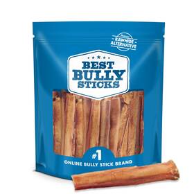 Best Bully Sticks 840139199462 6 Inch Thick - 18 Count Pack Of 1 All Natural Grass-fed Si
