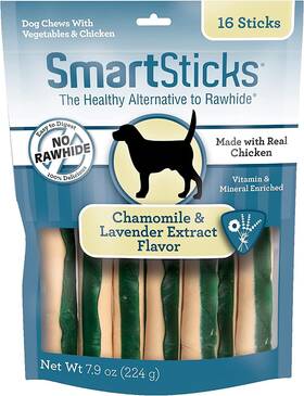 Best Buy Bones 818228961481 Calming Chicken Chews For Dogs Rawhide Free With Lavender Chamomile 16 Ct