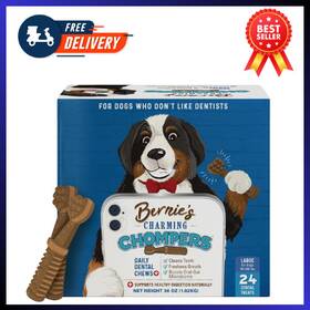 Best Inc. 445039369378 Charming Chompers Daily Dental Chews For Dogs 50-100 Lbs. 24 Count