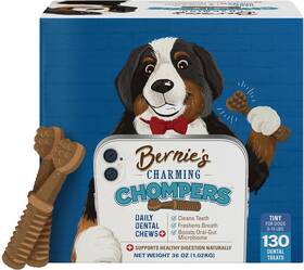 Best Inc. 445039456498 Charming Chompers - Daily Dental Chews For Dogs Cleans Teeth Freshens Breath