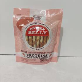 Better Belly 091093944388 Proteins With Real Salmon Dog Treats 7 Oz