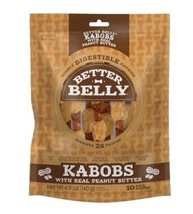 Better Belly 615650000401 Highly Digestible Rawhide With Real Peanut Butter 4.9oz 10ct