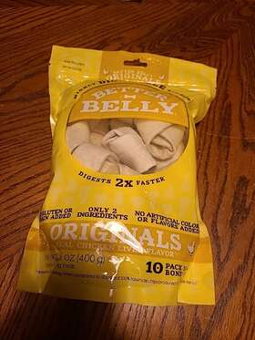 Better Belly 615650200269 Rolls Great Digestible Rawhide 2-2.5 Inch Pack Of 26 6/25