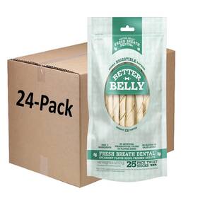 B096wz53bj Better Belly Twists Fresh Breath Digestible For Dogs 1 Case Of 24 Individual