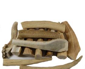 Big Dog Antler Chews 616878906100 - Grade B Deer And Elk Pieces 1 Pound Pack Of