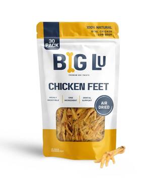 Big Lu 787790804598 Nail-free Chicken Feet Dog Chews 100% Natural Single-ingredient