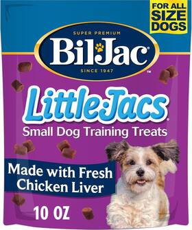 Bil-jac 313027575537 Little-jacs Small Dog Training Treats Soft Chicken Liver Recipe 10 Oz
