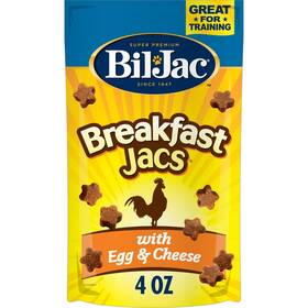 319021 Bil-jac Breakfast Jacs Soft Dog Treats Egg And Cheese Flavor 4 Oz Pouch