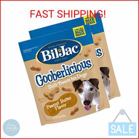 319104 Bil-jac Gooberlicious Soft Treats For Dogs Peanut Butter Flavor Made With Real